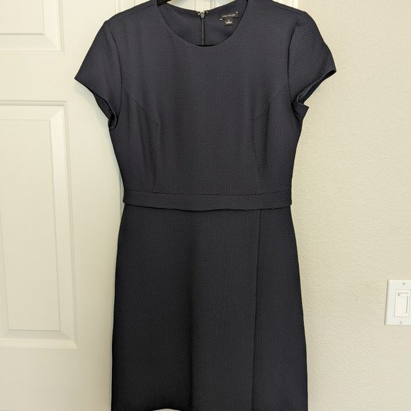 Ann Taylor, size 4, navy blue dress with matching jacket - Picture 5 of 6